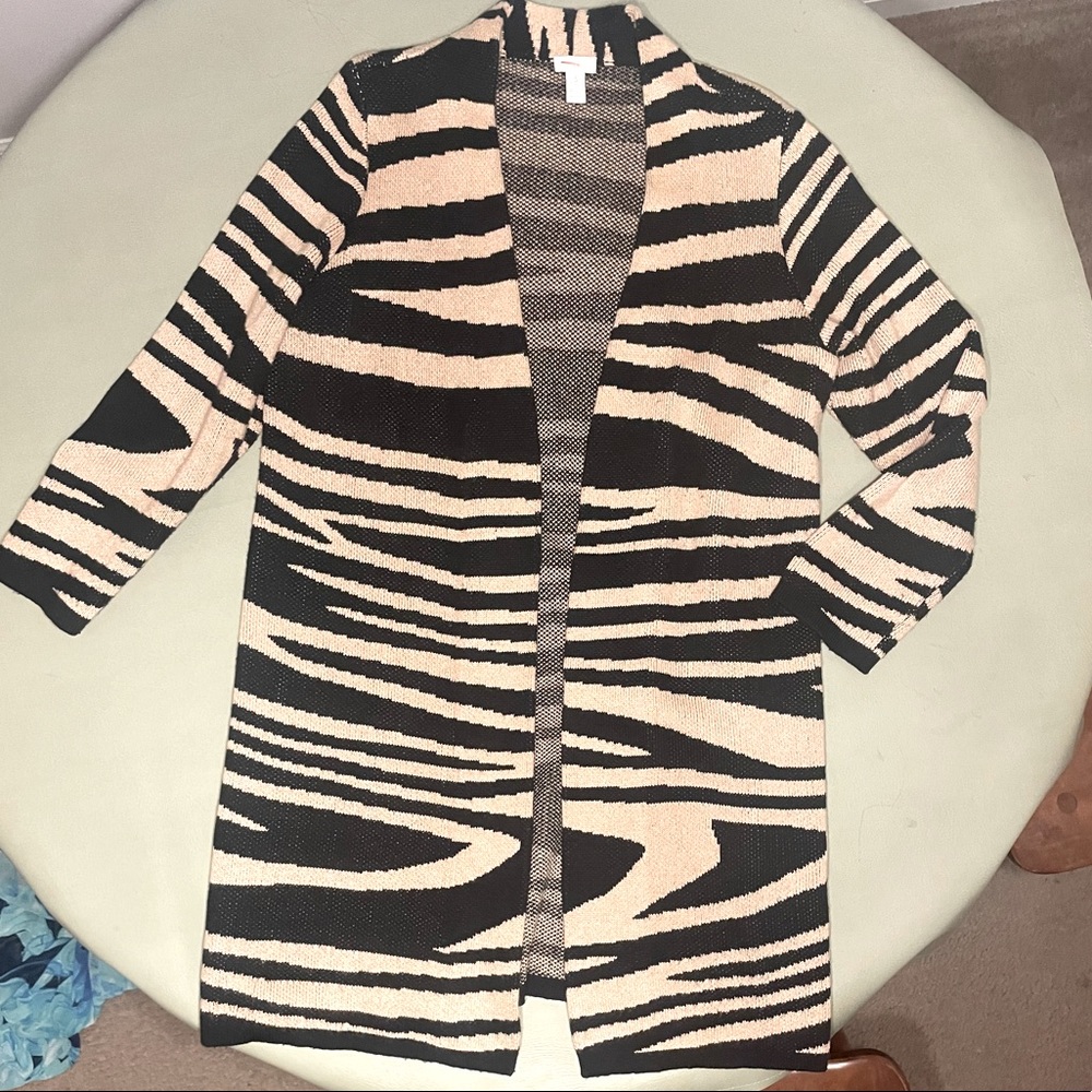 Chico’s Long Open Cardigan